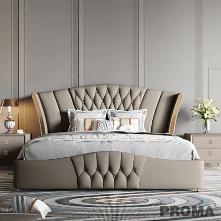 [Pre-order] เตียงนอน Proma-B13-5F ขนาด 5 ฟุต สีน้ำตาล_7